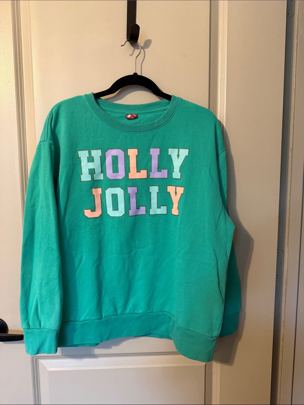 Holly Jolly Turquoise Crewneck Sweater
